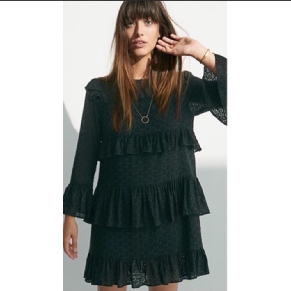 Madewell Waterlily ruffle eyelet tiered dress